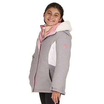 Girls 4-18 ZeroXposur Heavyweight Faux Fur Hooded 2-in-1 Jacket