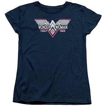 Batman V Superman Thunder Logo Short Sleeve Womens T-shirt