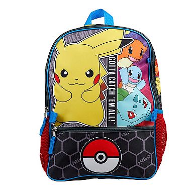 Pokemon 5 pc Backpack Set