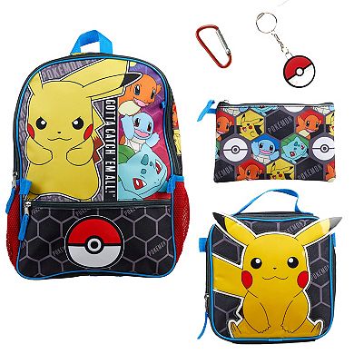 Pokemon 5 pc Backpack Set
