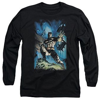 Batman Stormy Dark Knight Long Sleeve Adult T-shirt