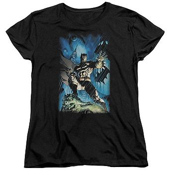 Batman Stormy Dark Knight Short Sleeve Womens T-shirt