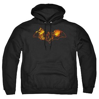 Batman Molten Logo Adult Pull Over Hoodie
