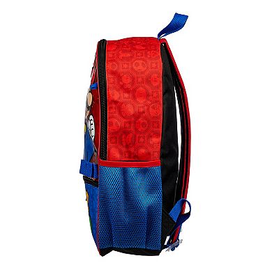 Super Mario 5 pc Backpack Set
