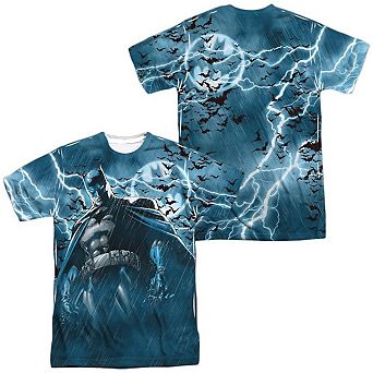 Batman Stormy Kngiht Short Sleeve Adult 100% Poly Crew T-shirt