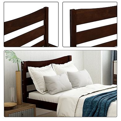 Merax Twin Size Wood Platform Bed