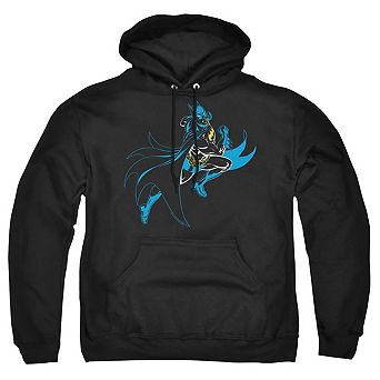 Batman Neon Batman Adult Pull Over Hoodie