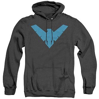 Batman Nightwing Symbol Adult Heather Hoodie
