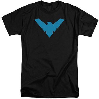 Batman Nightwing Symbol Short Sleeve Adult Tall T-shirt