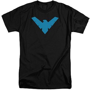 Batman Nightwing Symbol Short Sleeve Adult Tall T-shirt