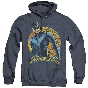 Batman Nightwing Moon Adult Heather Hoodie