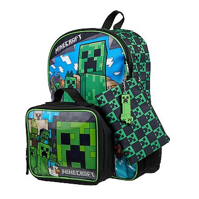 Minecraft 5 pc Backpack Set