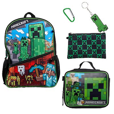 Minecraft 5 pc Backpack Set