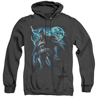 Batman Stormy Knight Adult Heather Hoodie