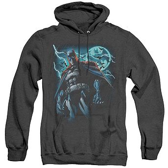 Batman Stormy Knight Adult Heather Hoodie