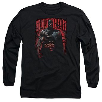 Batman Red Knight Long Sleeve Adult T-shirt