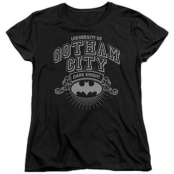 Batman University Of Gotham Short Sleeve Womens T-shirt