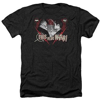 Batman V Superman This Means War Adult Heather T-shirt