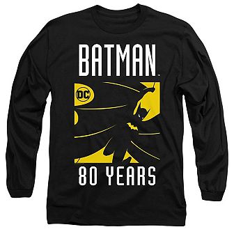Batman Silhouette Long Sleeve Adult T-shirt