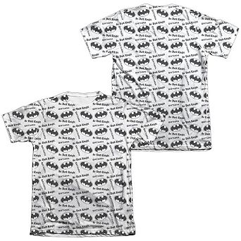 Batman Repeat Dark Knight Adult 65/35 Poly/cotton Short Sleeve T-shirt