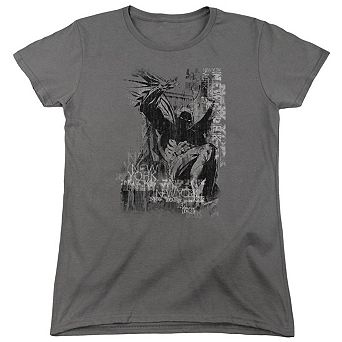 Batman The Knight Life Short Sleeve Womens T-shirt