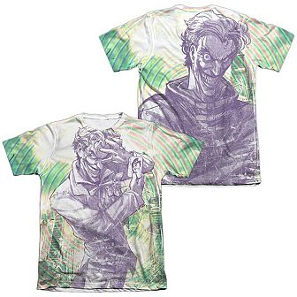 Batman Mad Mad Swirl Sleeve T-shirt