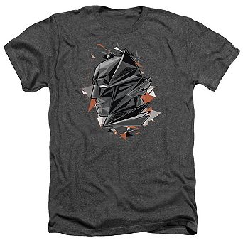 Batman V Superman Bat Head Tech Adult Heather T-shirt