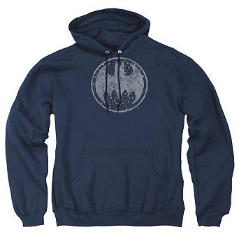 Batman Starry Night Shield Adult Pull Over Hoodie