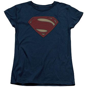Batman V Superman Super Movie Logo Short Sleeve Womens T-shirt