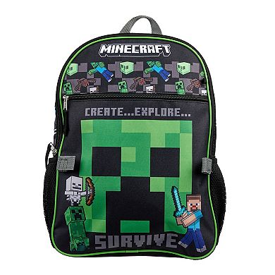 Minecraft 5 pc Backpack Set