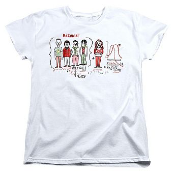 Big Bang Theory Bazinga Equation Short Sleeve Women´s T-Shirt