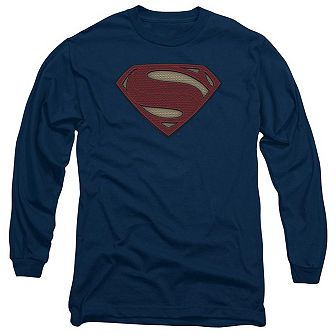 Batman V Superman Super Movie Logo Long Sleeve Adult T-shirt
