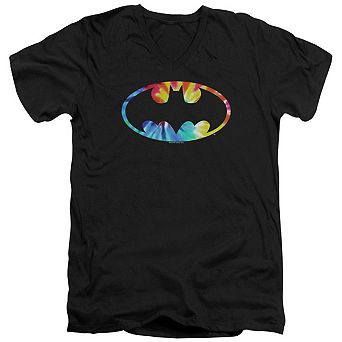 Batman Tie Dye Batman Logo Short Sleeve T-shirt
