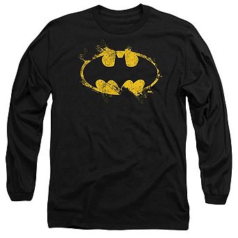 Batman Paint Roller Logo Long Sleeve Adult T-shirt