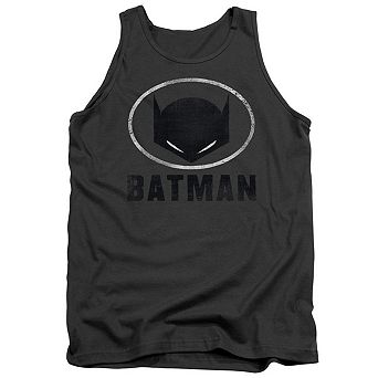 Batman Mask In Oval Adult Tank Top