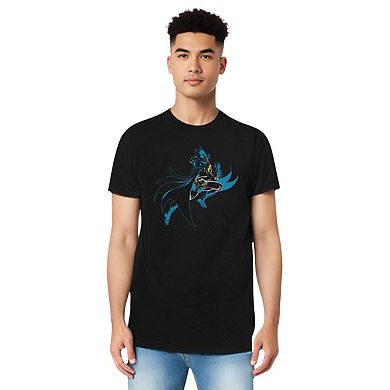 Batman Neon Batman Short Sleeve Adult T-shirt