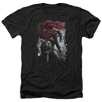 Batman V Superman Choke Adult Heather T-shirt