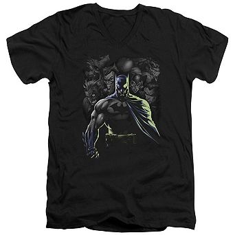 Batman Villains Unleashed Short Sleeve Adult V Neck T-shirt