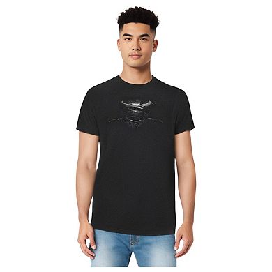 Batman V Superman Bw Logo Adult Heather T-shirt