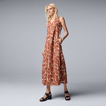 Women's Simply Vera Vera Wang V-Neck Maxi Dress