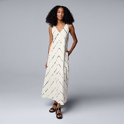Women's Simply Vera Vera Wang V-Neck Maxi Dress