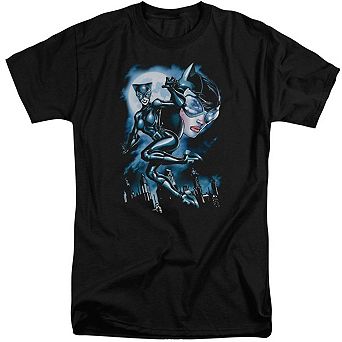 Batman Moonlight Cat Short Sleeve Adult Tall T-shirt