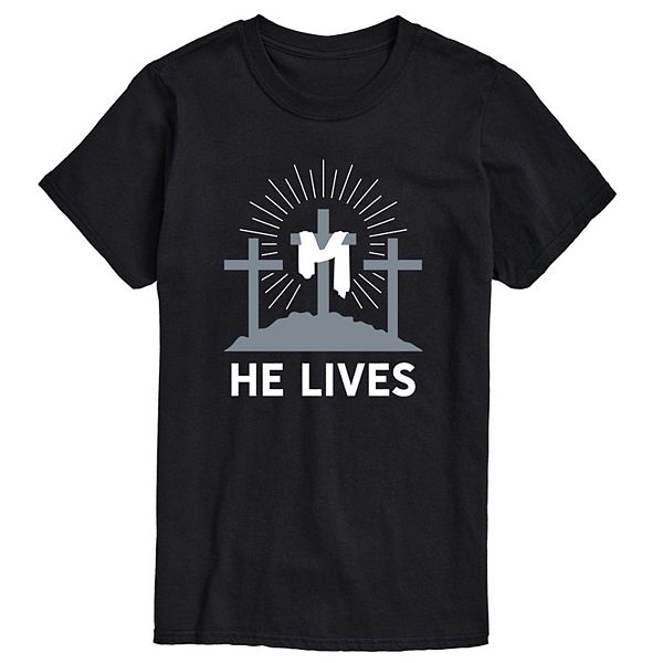 Men's He Lives Graphic Tee