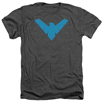 Batman Nightwing Symbol Adult Heather T-shirt