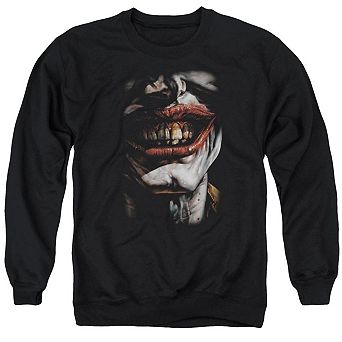 Batman Smile Of Evil Adult Crewneck Sweatshirt