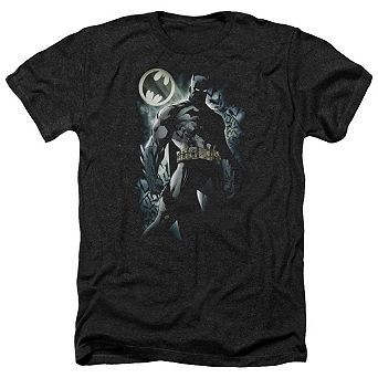 Batman The Knight Adult Heather T-shirt