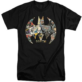 Batman Shield Short Sleeve Adult Tall T-shirt