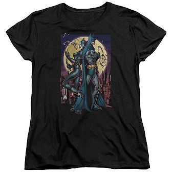 Batman Paint The Town Red Short Sleeve Womens T-shirt