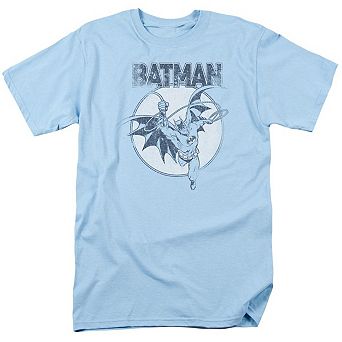 Batman Swinging Bat Short Sleeve Adult T-shirt