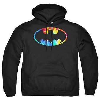 Batman Tie Dye Batman Logo Adult Pull Over Hoodie